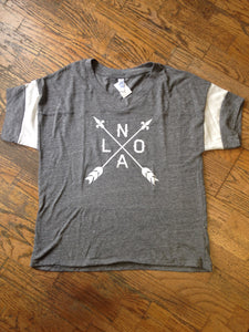 NOLA Arrows, Powder Puff Eco-Jersey T-Shirt, Unisex