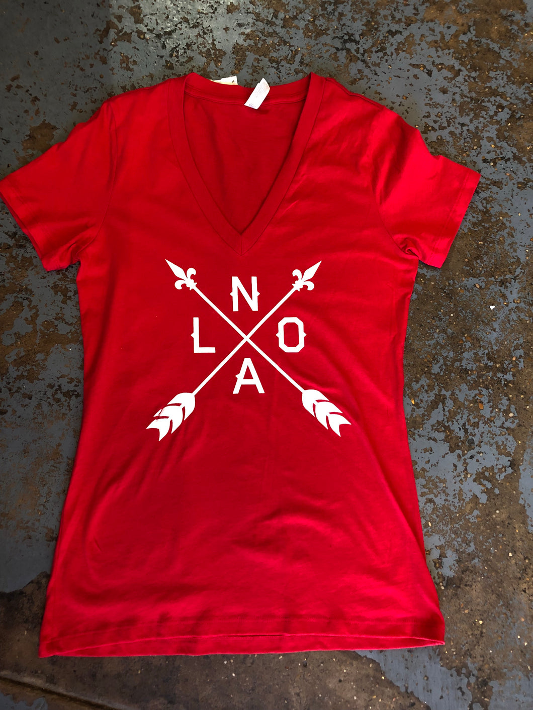 NOLA Arrow, V-Neck Shirt