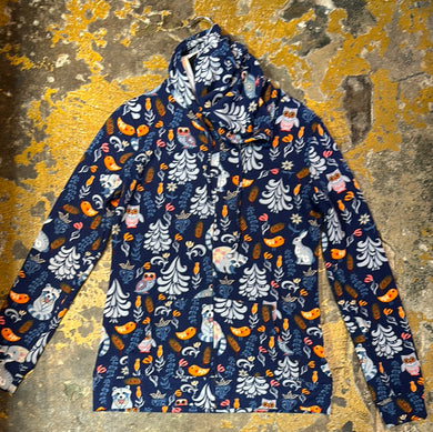 19166 Racoon & Friends Zipper Hoodie