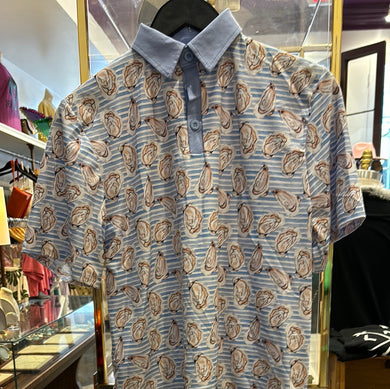 19328 Oyster Print Polo Shirt