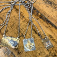 Large brass/Sterling pendant stainless steel by Molly Henderson