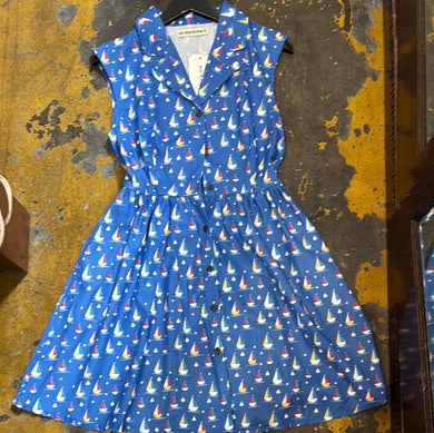 18078 Blue Boat Dress