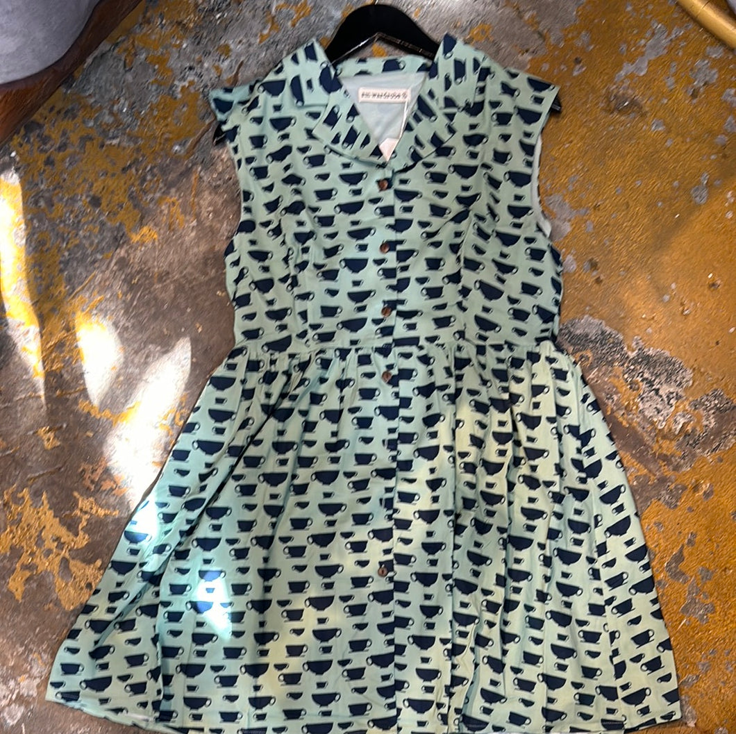 17983 Tea Cup Print Dress