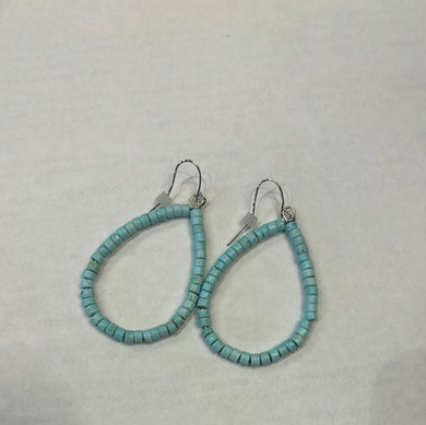 19354 Oblong Turquoise Earring