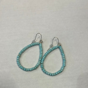 19354 Oblong Turquoise Earring