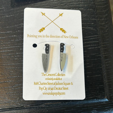 19423 1” Chef Knife Earring