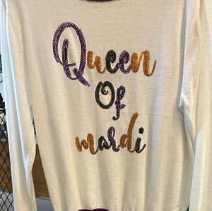 Queen of Mardi sweater