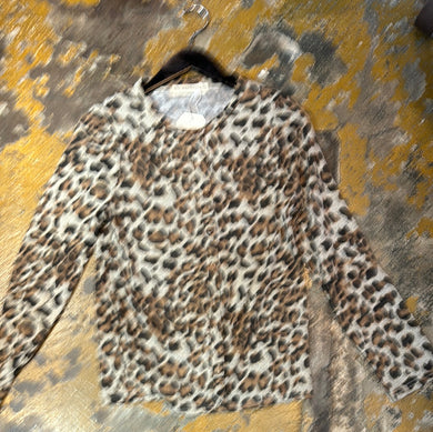 19010 Leopard Print Cardigan