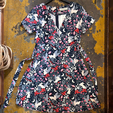 17989 V neck Bunny Dress