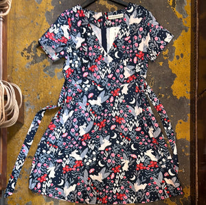 17989 V neck Bunny Dress