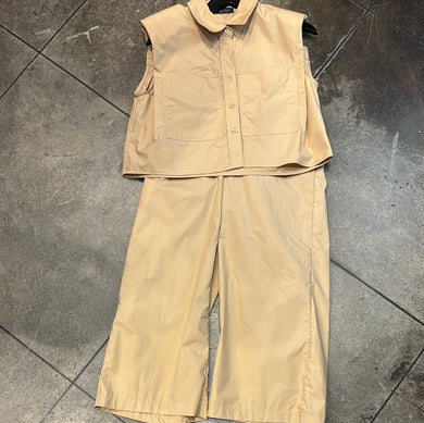 19635 Padded Shoulder Top & Pant Set