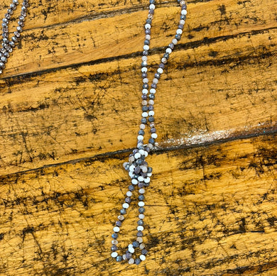 Knotted Crystal Necklace