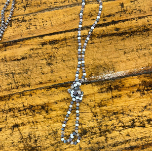 Knotted Crystal Necklace