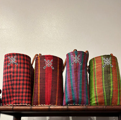 Hand woven market tote