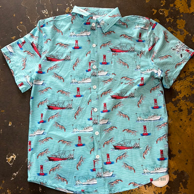 19521 Shrimp Boat Men Shirt