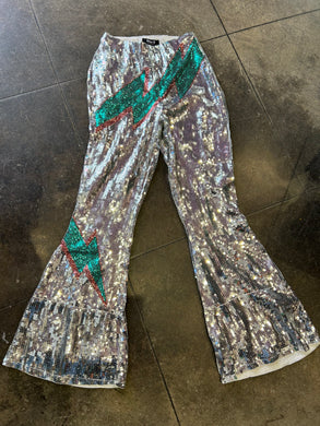 19377 Bowie sequin flair pant