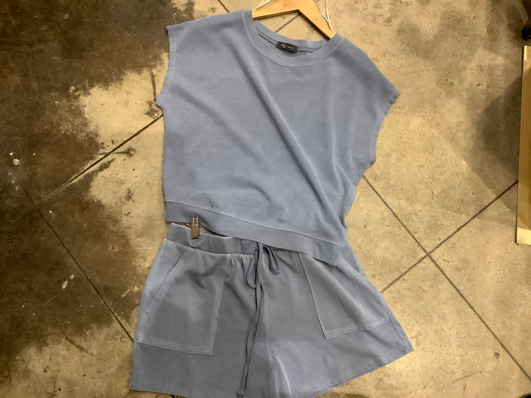 19292 Dyed Cotton Short Set