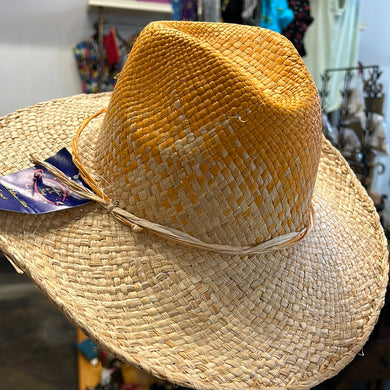 18821 hand woven orange chapeaux