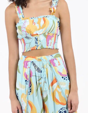 18825 Floral Top & Bottom Set