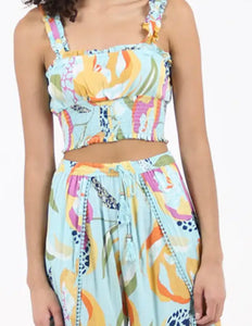 18825 Floral Top & Bottom Set