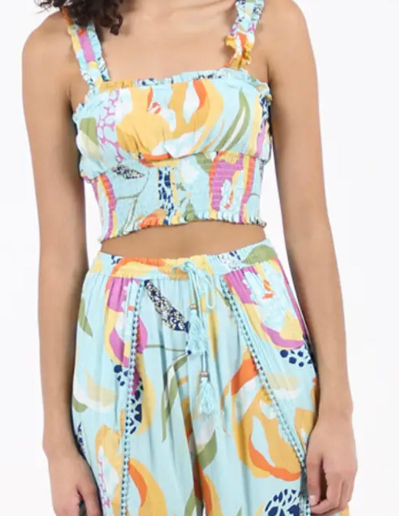 18825 Floral Top & Bottom Set