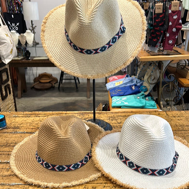 18512 fringe edge fedora tribe pattern band