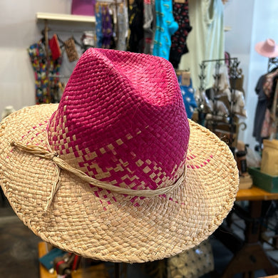 18821 hand woven pink chapeaux