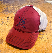 Nola Arrow embroidered Vintage Style Baseball hat with mesh back