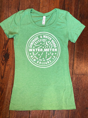 New Orleans Water Meter Shirt, Women's Tri-Blend