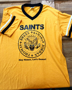 Hey, Heaux, Let's Geaux! Ramones Saints Jersey Shirt, Saints Shirt 