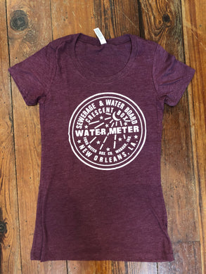 New Orleans Water Meter Shirt, Women's Tri-Blend