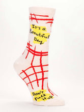 It's A Beautiful Day, Don't Fuck It Up, W-Crew Socks