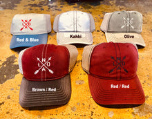 Nola Arrow embroidered Vintage Style Baseball hat with mesh back