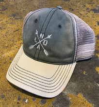 Nola Arrow embroidered Vintage Style Baseball hat with mesh back